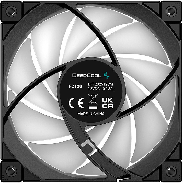 

Вентилятор Deepcool FC120 120Ч120Ч25 mm, 500-1800rpm, 61.91CFM, 28dBA, 4-pin PWM Retail, FC120