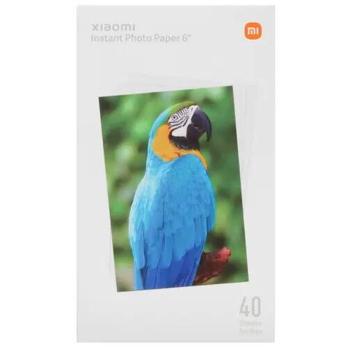 цена Бумага Xiaomi Instant Photo Paper 6 BHR6757GL для фотопринтера (40 Sheets) SD20