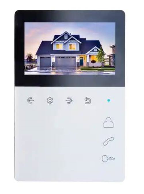 

Видеодомофон Tantos ELLY экран 4,3 дюйма, сенсорные кнопки, встроенный блок питания, вертикальное исполнение, ELLY