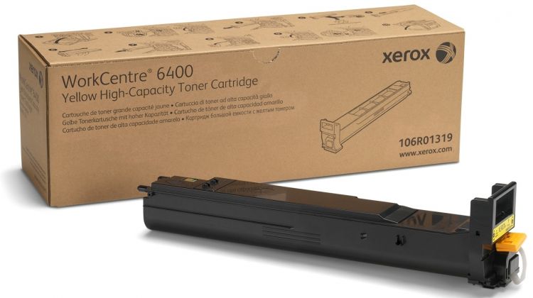 

Тонер Xerox 106R01319 для WC 6400 жёлтый 14 000 стр, 106R01319