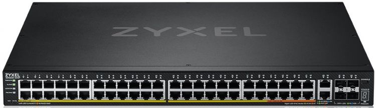 

Коммутатор ZYXEL NebulaFlex Pro XGS2220-54FP rack 19", 48xRJ-45: 1G PoE+ (8 из них PoE++), 2xRJ-45: 1/2.5/5/10G PoE++, 4xSFP+, бюджет PoE 960 Вт, NebulaFlex Pro XGS2220-54FP