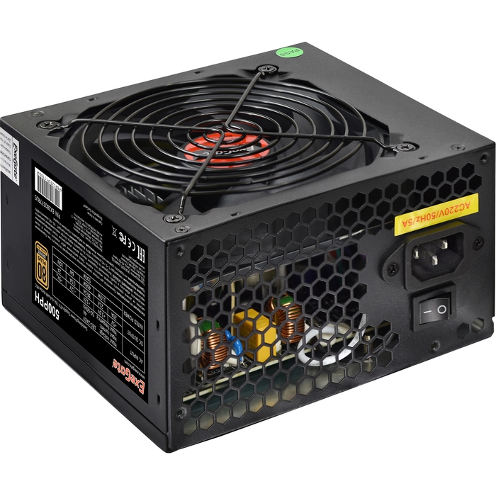 

Блок питания ATX Exegate 500PPH EX280577RUS-OEM-S 500W, 80+ Bronze, APFC, 120mm fan OEM, 500PPH