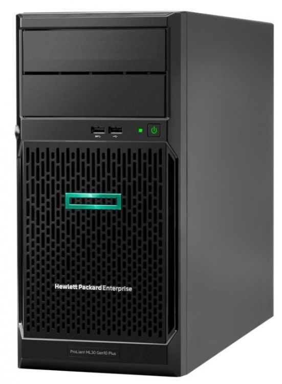 Сервер HPE ProLiant ML30 Gen10 Plus P44718-421 E-2314 NHP Tower(4U)/Xeon4C 2.8GHz(8MB)/16GB1UD_3200/IntelVROC(RAID 0/1/5/10)/noHDD(4)LFF-NHP/noDVD/iLO вентилятор hpe p37042 b21 proliant dl300 gen10 plus 2u standard fan kit