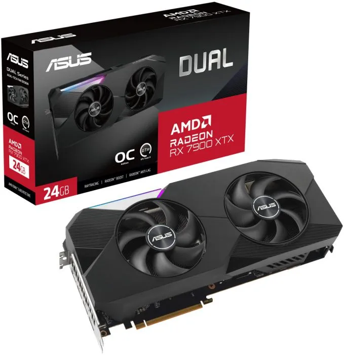 фото ASUS Radeon RX 7900 XTX DUAL OC (DUAL-RX7900XTX-O24G)