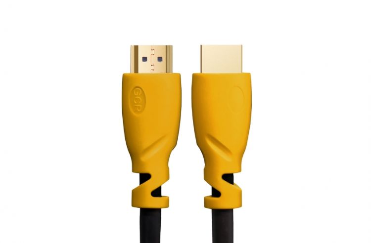 Кабель интерфейсный HDMI удлинитель GCR GCR-HM340-3.0m 01158, v1.4 M/M черный, желтые коннекторы, OD7.3mm, 30/30 AWG, позолоч. контакты, Ethernet 10.2