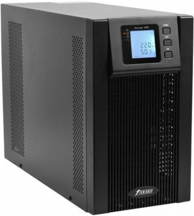 Источник бесперебойного питания Powerman Online 3000 Plus (УЦЕНЕННЫЙ) LCD, двойного преобразования, 3000ВА, 2700Вт, 2 евророзетки, USB, RS232, слот SN