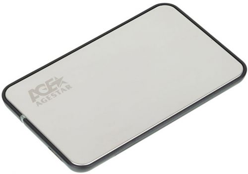 Внешний корпус для HDD SATA 2.5” AgeStar 3UB2A8J-6G (SILVER) для HDD/SSD SATA 6Gb/s 2.5