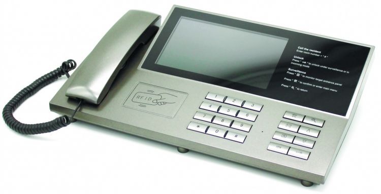 Пульт консьержа AccordTec AT-VD 650 GR LCD дисплей 7, управление замком, календарь, будильник