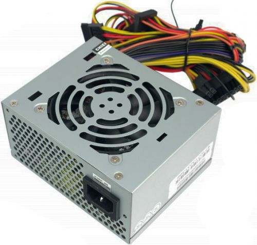 Блок питания SFX Chieftec SFX-450BS 450W SFX, A.PFC, 4x SATA, 2x MOLEX, 1x PCI-E (6-Pin), 80mm FAN,