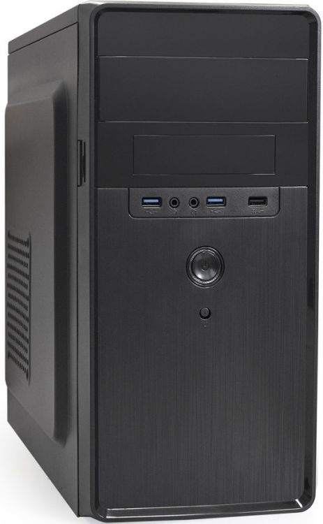 Корпус mATX Exegate BA-309U2-AA500 EX286441RUS черный, БП 500W с вент. 8см, USB, 2*USB3.0, HD аудио