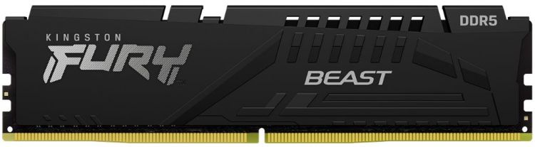 

Модуль памяти DDR5 16GB (2*8GB) Kingston FURY KF548C38BBK2-16 Beast black 4800MHz CL38 радиатор 1.1V, KF548C38BBK2-16