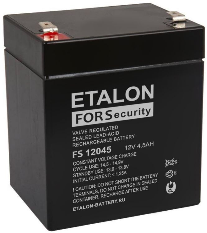 Аккумулятор ETALON FS 12045 12В 4,5Ач