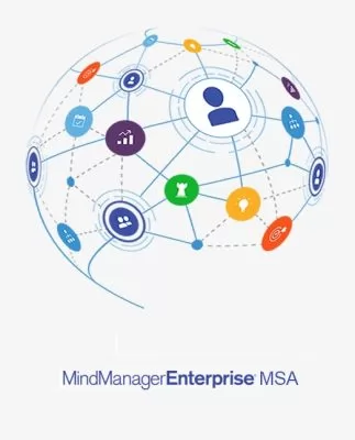 Mindjet MindManager Enterprise MSA (per MindManager Ent. Perpetual Nw and/or Upgrade)  Band 100 +