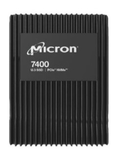 Накопитель SSD U.3 Micron MTFDKCB3T8TDZ-1AZ1ZABYY 7400 PRO 3.84TB PCIe Gen4 1x4 NVMe 3D TLC NAND 6600/3500MB/s IOPS 800K/150K MTTF 2M - фото 1