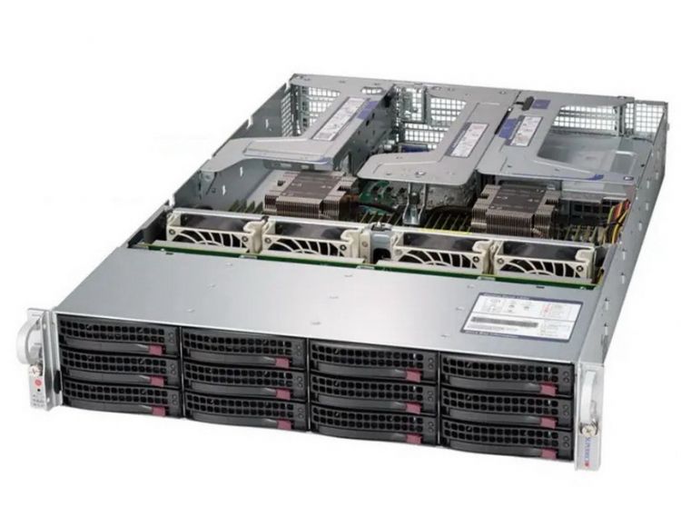 

Серверная платформа Supermicro SYS-6029U-TRT (2*LGA3647, C621, 24*DDR4 (2933), 12*Hot-swap 3.5", 8*PCIE, 2*10Glan, IPMI lan, 2*1000W, VGA, 2*USB 3.0), SYS-6029U-TRT