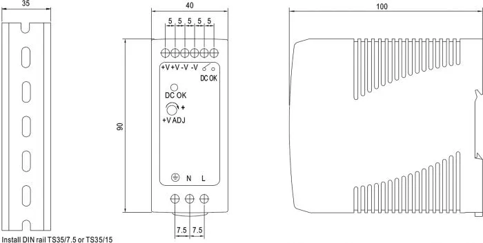 Mean Well MDR-40-24