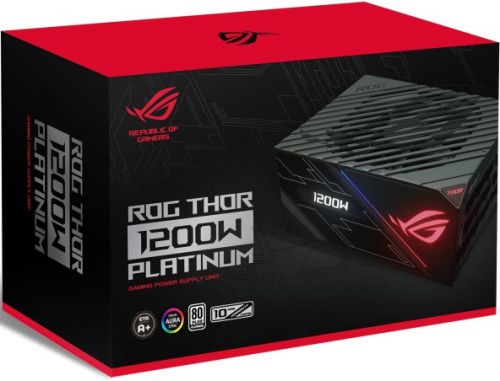 Блок питания ASUS ROG THOR 1200P 90YE0080-B001N0 1200W, 80 PLUS Platinum, OLED-дисплей , RGB подсветка, 135 mm вентилятор - фото 4