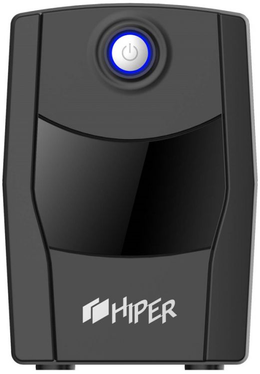 Источник бесперебойного питания HIPER CITY-650U line-interactive, 650ВА(365Вт), 2 розетки Schuko, USB-порт, чёрный - фото 1