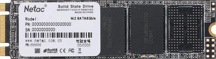 Накопитель SSD M.2 2280 Netac NT01N535N-128G-N8X N535N 128GB SATA 6Gb/s 3D TLC 560/520MB/s