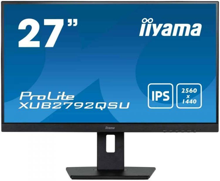 

Монитор 27" Iiyama XUB2792HSC-B5 IPS, 1920x1080, 16:9, 75Hz, 4ms, 250cd, 178гр/178гр, HAS, Pivot, HDMI, DP, USB, черный, XUB2792HSC-B5