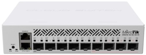 

Коммутатор Mikrotik CRS310-1G-5S-4S+IN Cloud Router Switch with 800 MHz CPU, 256 MB RAM, 4*SFP+, 5*SFP cages, GBit LAN port, RouterOS L5, desktop case, CRS310-1G-5S-4S+IN