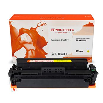 Картридж Print-Rite PR-W2032A лазерный TFHBKQYPU1J W2032A желтый (2100стр.) для HP Color LaserJet M454dn Pro/479
