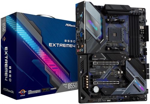 Материнская плата ATX ASRock B550 EXTREME4 (AM4, AMD B550, 4*DDR4(3200), 6*SATA 6G RAID, 2*M.2, 4*PC