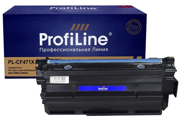 

Тонер-картридж ProfiLine PL-CF471X (№657X) PL_CF471X_C для HP Color LaserJet Enterprise M681dh/M681f/M681z/M682z cyan 23000 копий, PL-CF471X (№657X)