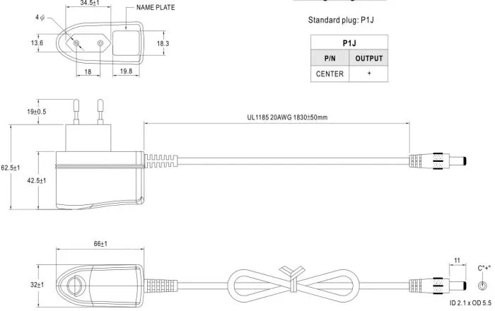 Mean Well GS06E-11P1J