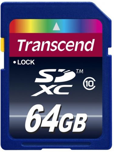 

Карта памяти 64GB Transcend TS64GSDXC10, TS64GSDXC10