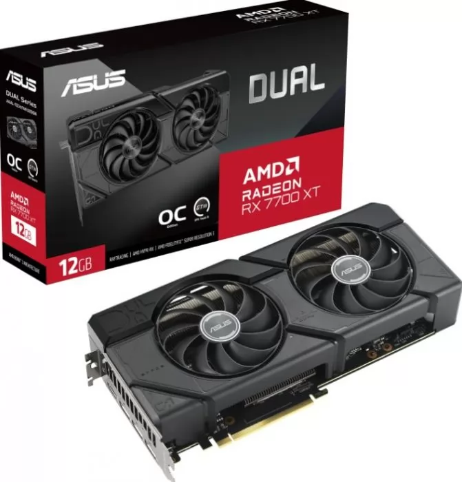 ASUS Radeon RX 7700 XT DUAL OC (DUAL-RX7700XT-O12G)