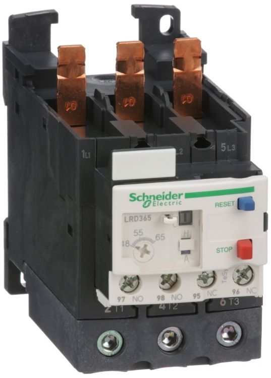 

Реле Schneider Electric LRD365 тепловое с блоком Everlink 48-65A Class 10A, LRD365