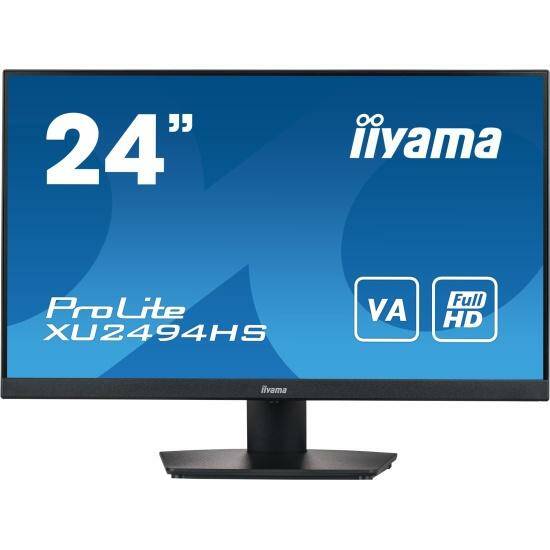 Монитор 23,8" Iiyama XU2494HSU-B2 ETE VA, 1920x1080, 4ms, 250cd/m, HDMI, DP, Speakers, USB-HUB 2x 3.0 (23,8" VIS)