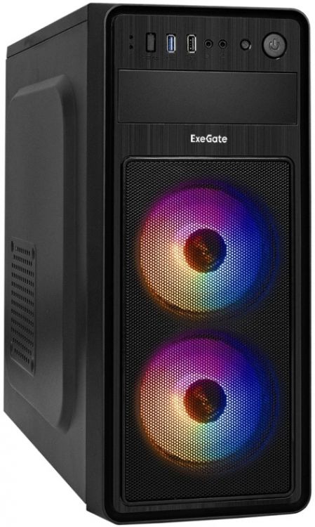 

Корпус ATX Exegate EVO-5017 черный, без БП, USB 3.0, USB 2.0, audio, EVO-5017