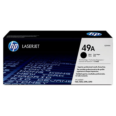 

Картридж HP 49A Q5949A для принтера LaserJet 1320/1160 (2500 стандартных страниц согласно ISO/IEC 19752), 49A