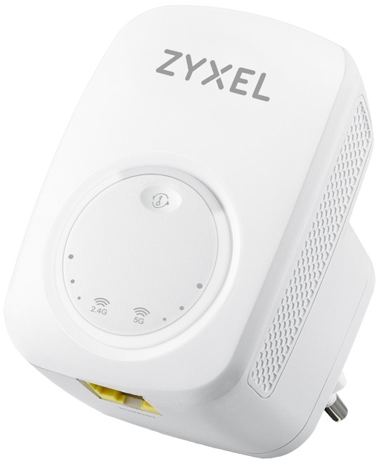 цена Повторитель ZYXEL WRE6505V2-EU0101F AC750, 802.11a/b/g/n/ac (300+433 Мбит/с), 1xLAN/мост/репитер