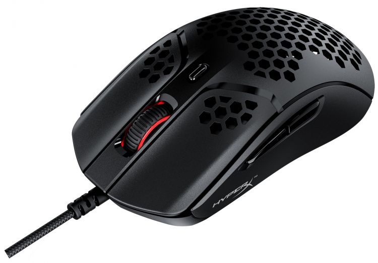 

Мышь HyperX Pulsefire Haste 4P5P9AA USB, 16000dpi, 6 кнопок, подсветка, оптическая, чёрная, Pulsefire Haste