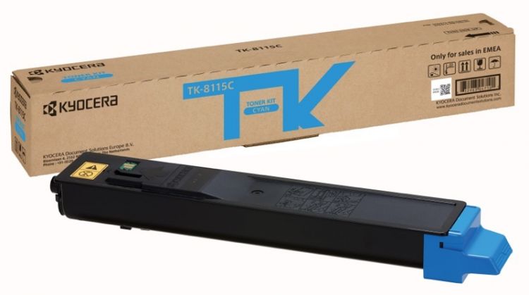 

Тонер-картридж Kyocera TK-8115C 1T02P3CNL0 для M8124cidn/M8130cidn, голубой, 6 000 стр.,, TK-8115C