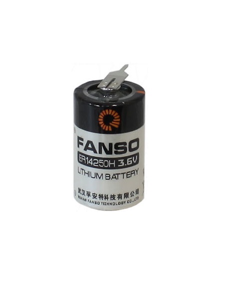 

Батарейка Fanso ER14250H/2PT Li-SOCl2 батарея типоразмера 1/2AA, 3.6 В, 1.2 Ач, на плату выводы, Траб: -55...85 °C, ER14250H/2PT