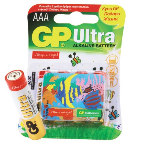 

Батарейка GP Ultra Alkaline 24AU LR03, Ultra Alkaline 24AU LR03