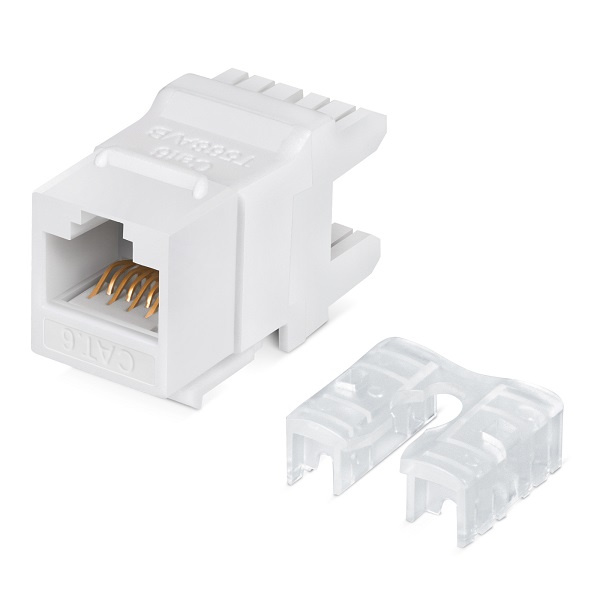 

Модуль Cabeus KJ-RJ45-Cat.6-180 Degree (вставка) Keystone Jack RJ-45(8P8C), 180 градусов, категория 6, Dual IDC (110&Krone type), белая, KJ-RJ45-Cat.6-180