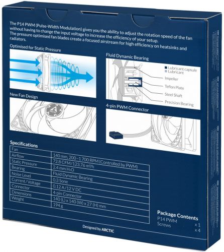 Вентилятор для корпуса ARCTIC P14 PWM