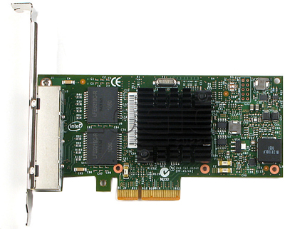 Сетевая карта Intel I350T4V2BLK Ethernet Server adapter (Intel NH135CAM4) PCI-E x4 4-port 10/100/100