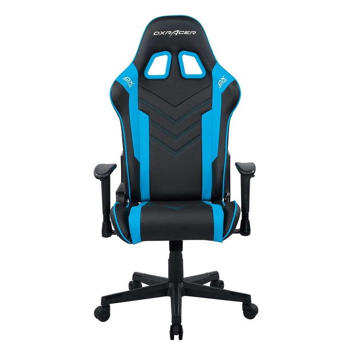 

Кресло игровое DxRacer OH/P132/NB эко-кожа, черное с синими вставками, наклон спинки до 135 градусов, регулировка подлокотников 2 положения, механизм, OH/P132/NB