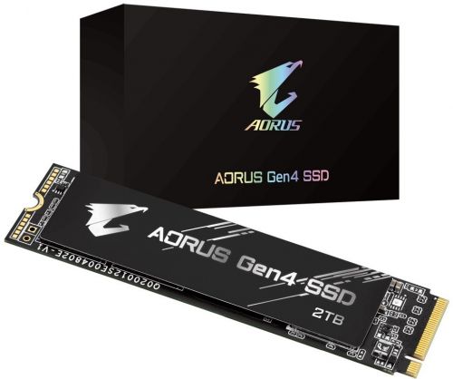 Накопитель SSD M.2 2280 GIGABYTE GP-AG42TB 2TB PCIe Gen4x4 with NVMe, 3D TLC, 5000/4400MB/s, IOPS 750K/700K, MTBF 1.77M, 3600TBW, 0.99DWPD, RTL