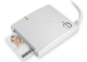 Карт-ридер внешний Аладдин Р.Д. JCR721 USB 2.0 Type-A, светло-серый, в индивидуальной упаковке c Руководством пользователя (считыватель смарт-карт) карт ридер внешний аладдин р д asedrive iiie bio combo внешний карт ридер для usb порта с встроенным сканером отпечатка пальца
