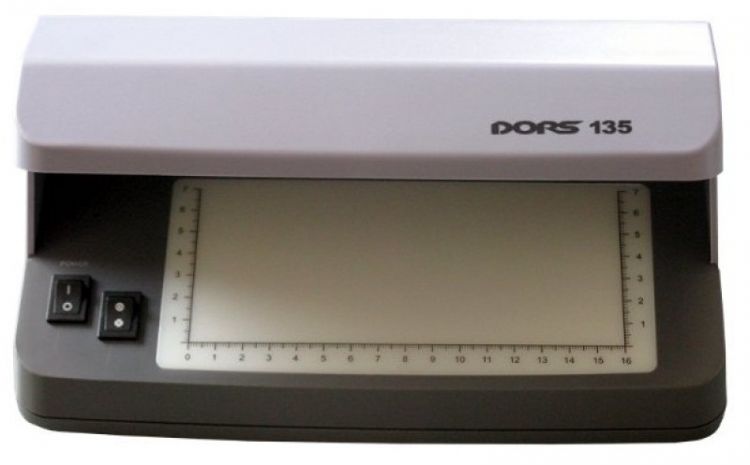 Детектор банкнот просмотровый DORS 135 SYS-033273 Ультрафиолетовая, белая проходящая, белая отраженная