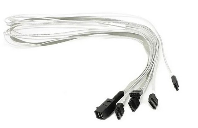 

Кабель ACD MD-6705050-30 INT SFF8643-to-4*SATA+SB (HDmSAS-to-4*SATA+SideBand internal cable) 30cm, MD-6705050-30