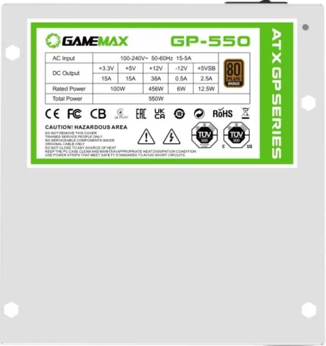 фото GameMax GP-550 White