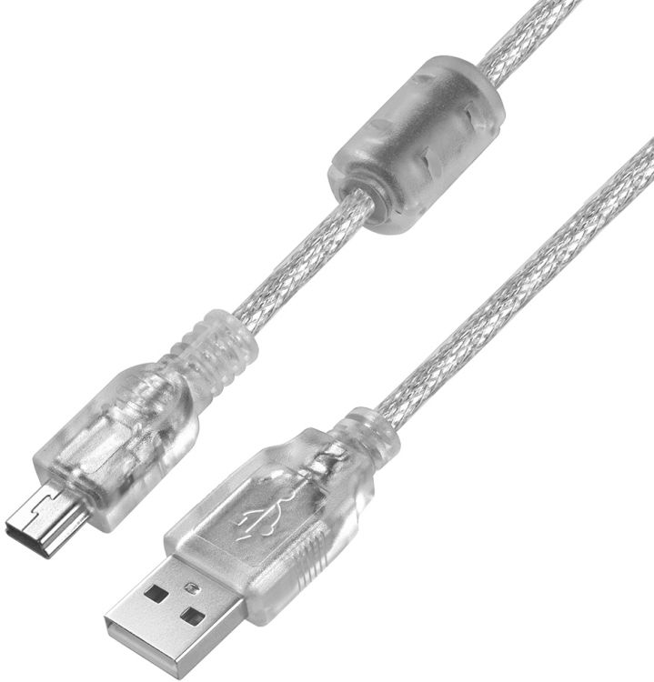 

Кабель интерфейсный USB 2.0 Greenconnect GCR-UM1M5P-BD2S-2.0m PROF 2.0m, AM/mini 5P, прозрачный, ферритовые кольца, 28/24 AWG, экран, армированный, мо, GCR-UM1M5P-BD2S-2.0m